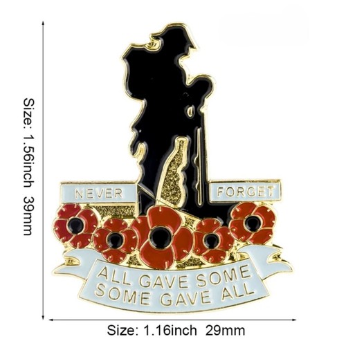 Remembrance soldier pin - pin, never