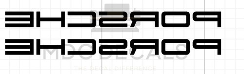 Porsche decal stickers x2 - decal/stickers,