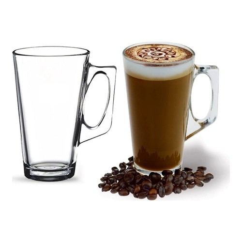 Ansio large latte glass cups - ansio,