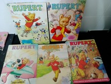  Five vintage Rupert The Bear