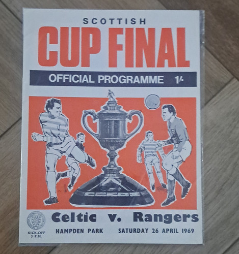 Pristine 1969 scottish cup - scottish,