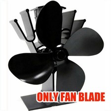 Black 4 Blade Stove Fan Heat