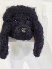 Handmade Needle Felted Black