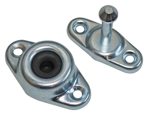 Door hold back retainer set - back, /