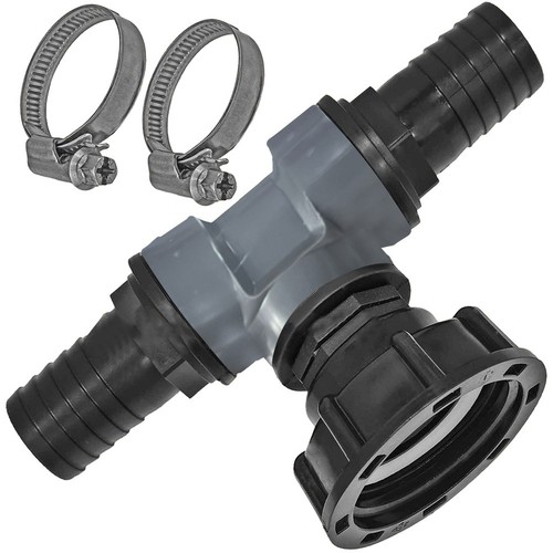Ibc tank connector with - connector, tee