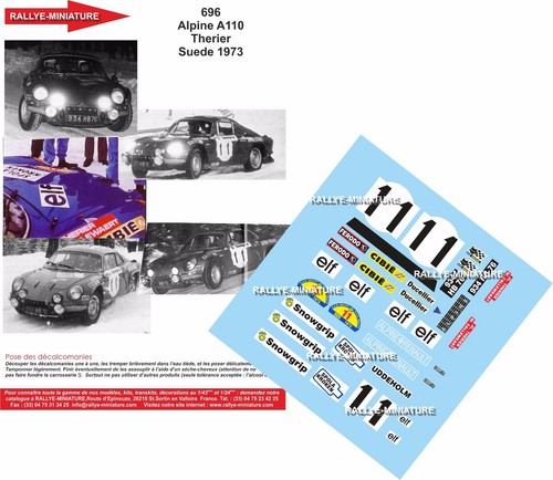 Decals ref 0696 - 0696, alpine