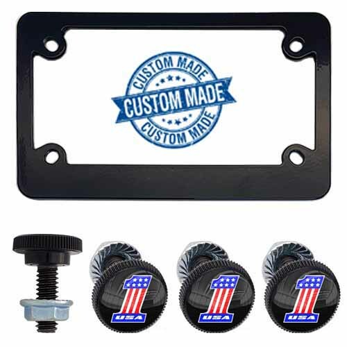 Metal motorcycle license plate - metal,