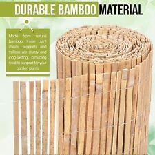 4M Heavy Duty Bamboo Fence Screening Outdoor Slat Garden Fencing Privacy Panel