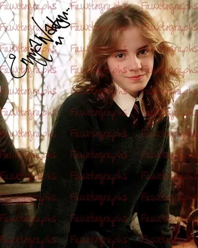 Emma watson signed - signed, harry