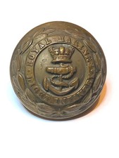 Original Victorian British Royal Marine Light Infantry QVC Brass Button 24m