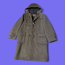 Vintage Gloverall Dark Grey Wool Duffel Coat (C004)