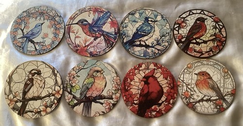 Birds bird 8cm round - bird,