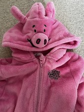 PERCY PIG Pink FLEECE ALL IN
