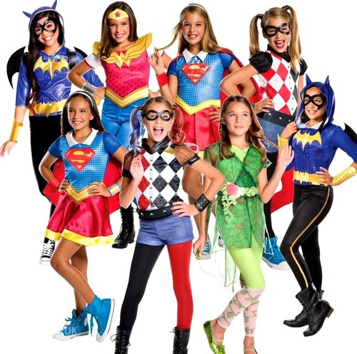 Child superhero girls - superhero, comic