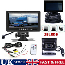 Car Reversing Camera +7" TFT LCD Monitor for Truck Caravan Bus Van Rear View Kit