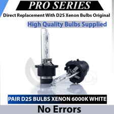 Pair D2S 35W Bulbs Xenon White 6000K Low Beam For Vauxhall Astra G MK4 1998-2005