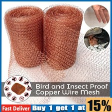 3-12M Pure Copper Mesh Knitted Soffit Mesh Rat Rodent Slug Snail Control Blocker