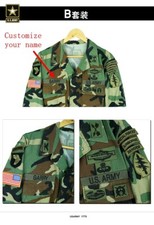 11PCS US Military Embroidered