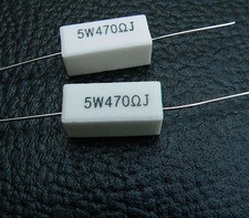 470R 5W 6L6 Cathode Resistor