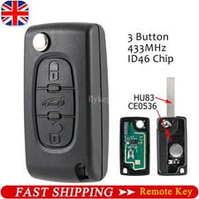 3 Button Flip Remote Key Fob