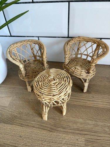 Vintage 1970 dolls - vintage, wicker
