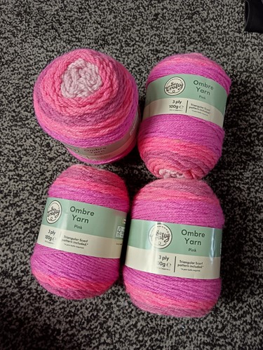 Crafty ombre yarn pink mix - ombre,