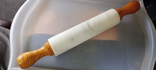 Marble rolling pin with chunky - marble,