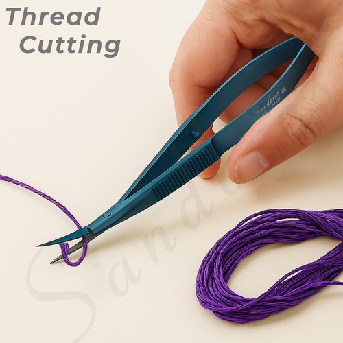 Curved embroidery scissors for - curved,