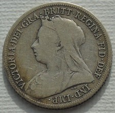 1899 Queen Victoria Veiled Old