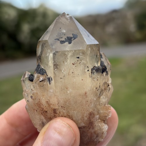 Natural citrine point - natural,