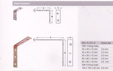L- Shaped/Chair Brackets -