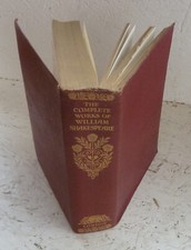 Vintage Book 1945 Complete Works William Shakespeare Nice Binding Illustrated