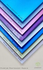 Pearlescent Papers 90/130gsm A4, A5, Premium High Quality  Pearl/Shiny/Glitter
