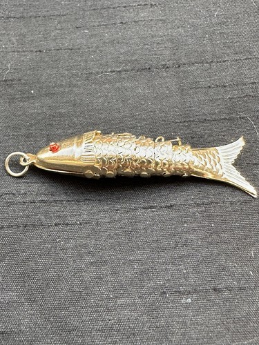 Vintage articulated fish - vintage,