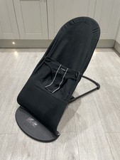 BabyBjörn Baby Bjorn Bouncer Balance Soft Black Reclining Chair Very Good Cnd!