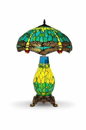 Tiffany green dragonfly style - dragonfly,