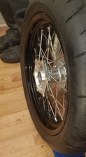 Bobber 16 x 3.5, Haan hub,  GLM rim. FRONT Wheel, barely used. Triumph etc