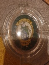 Greene King Glass Ashtray Fine Ales 1799 Vintage Bar Ware Man Cave