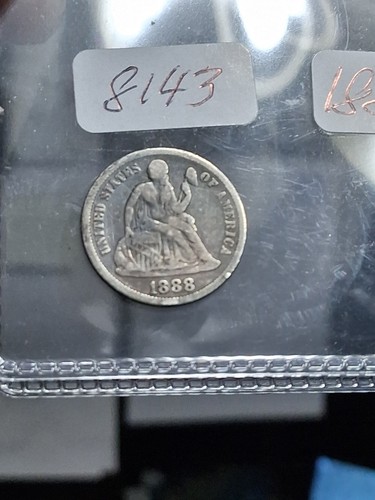 1888 seated liberty dime - 1888, p