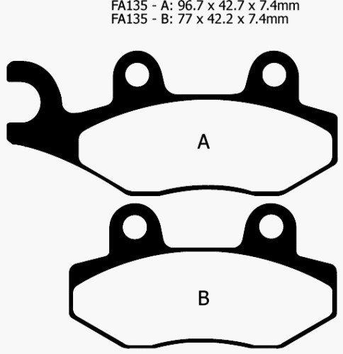 Apico bp002 brake - (ebc, fa135)