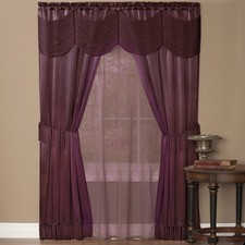 6 Piece Window Curtain Set