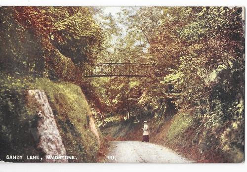 Postcard maidstone view - -,