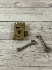 vintage brass cabinet lock With 2 Keys 