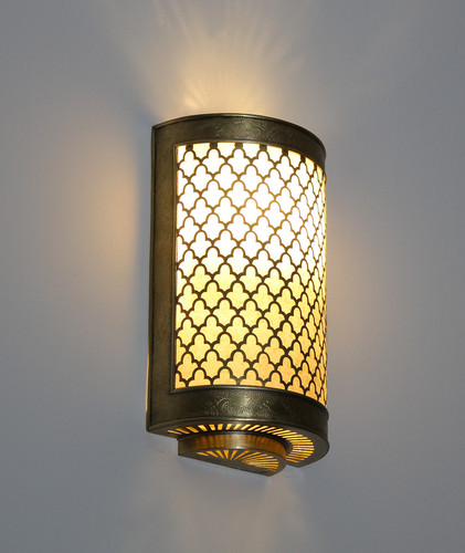 Moroccan brass wall - brass, sconce