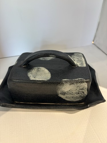 Vintage studio pottery butter - pottery,