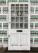 Leaded original front door - front,