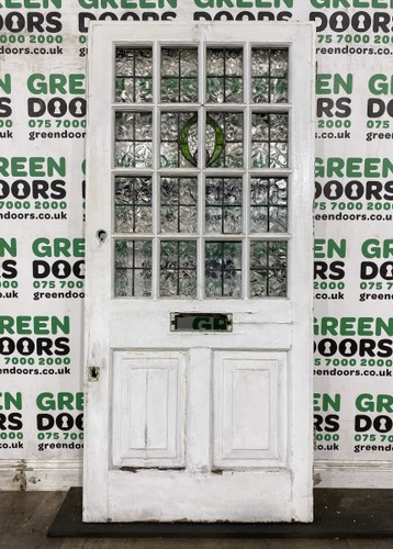 Leaded original front door - front,