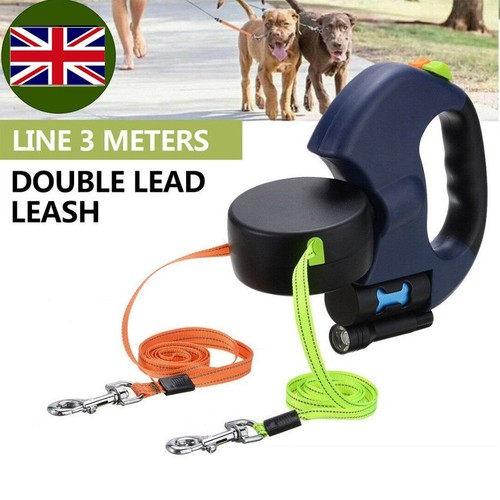 Double retractable dog - retractable,
