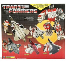 Transformers G1 Superion Set Silverbolt Slingshot Skydive Air Raid Fireflight 