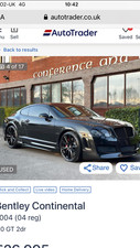 BENTLEY CONTINENTAL GT 6.0 W12 TWIN TURBO SUPERSPORTS CONVERSION Swap for jeep w